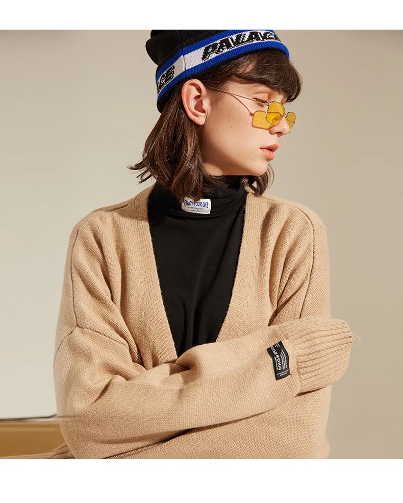 IVRESSE Coupe платье однотонный вязаный кардиган мужской свободный негабаритный однобортный свитер мужской модный Повседневный осенне-зимний джемпер