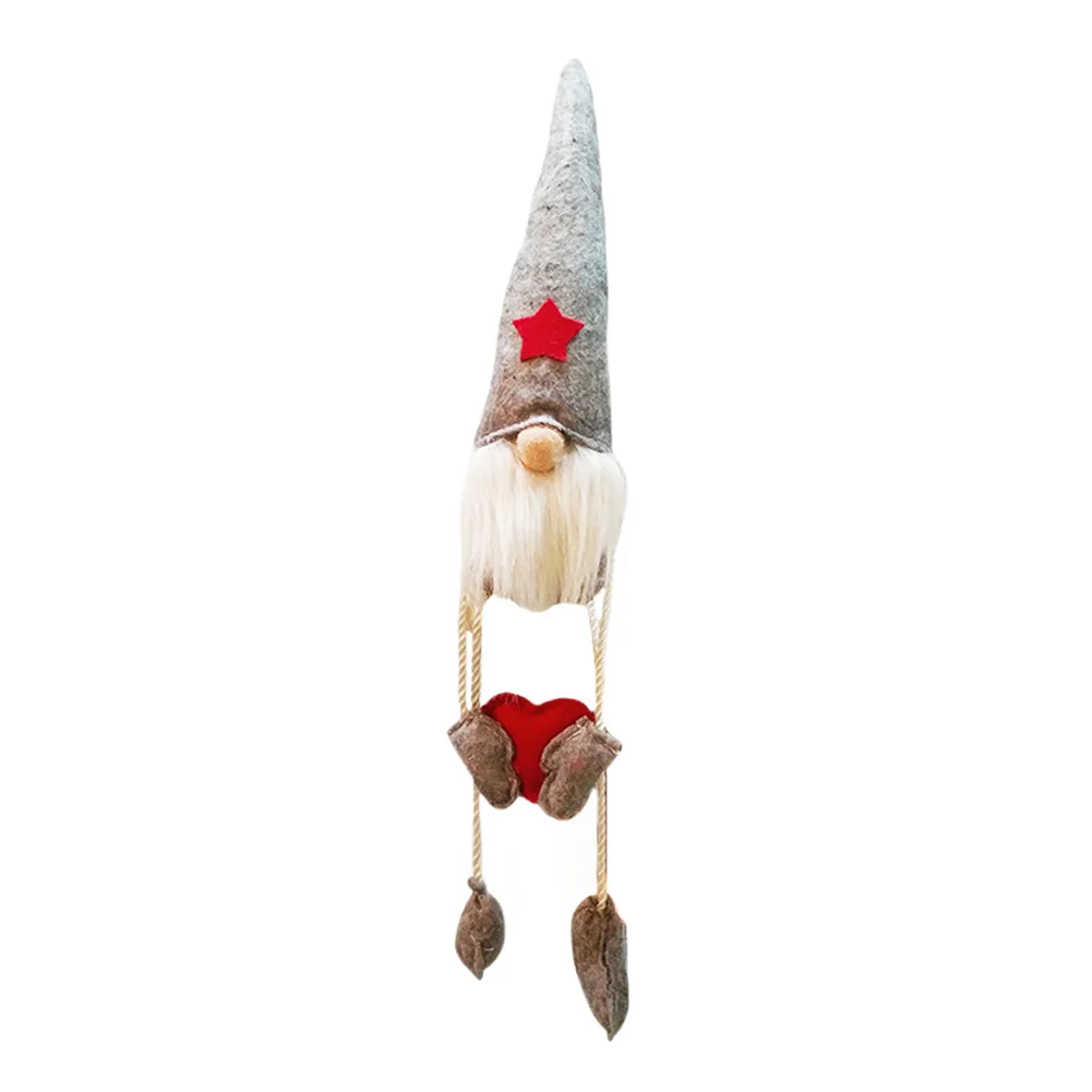 

Ornaments Festival Window Photography Prop Desktop Stuffed Pendant Home Hanging Decoration Cute Christmas Doll Crafts Faceless