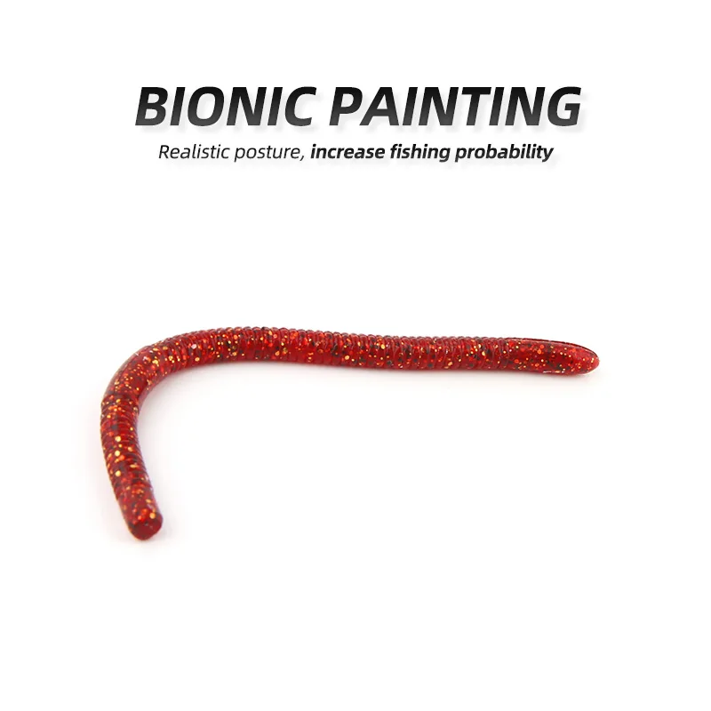 ARDEA fishing soft lure worms 6pcs/14cm/4.5g Silicone Earthworm Artificial Fishing Lures salt bass soft lure Wobblers