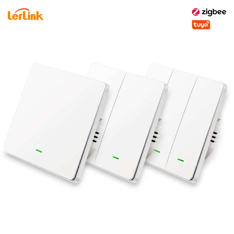 ZigBee умный светильник настенный выключатель кнопочный переключатель 1/2/3 Tuya дистанционного Управление Сенсор переключатель 86 стены Панель совместим с Google Home, Alexa