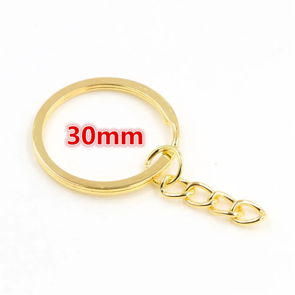 20 шт./лот брелок 3 цвета покрытый 50 мм Длинный круглый Сплит оптом|key ring key chain|key