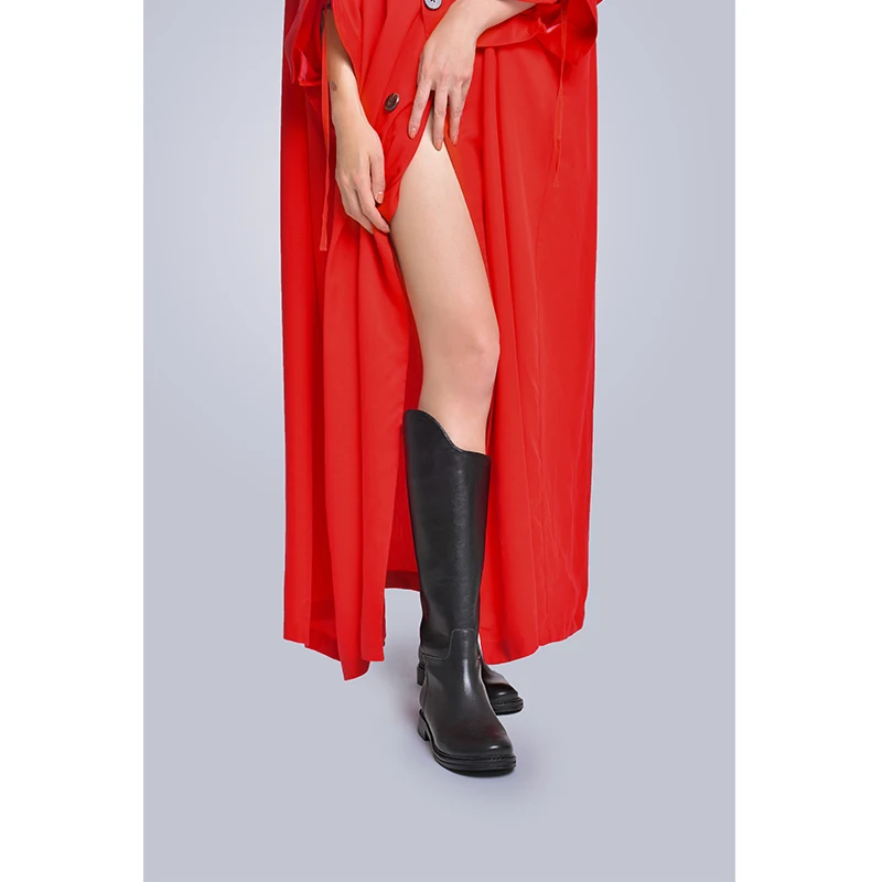 MISHOW Milan Fashion Week весна/лето Женское пальто с отложным воротником и длинным рукавом Красная куртка Женское пальто Look-12