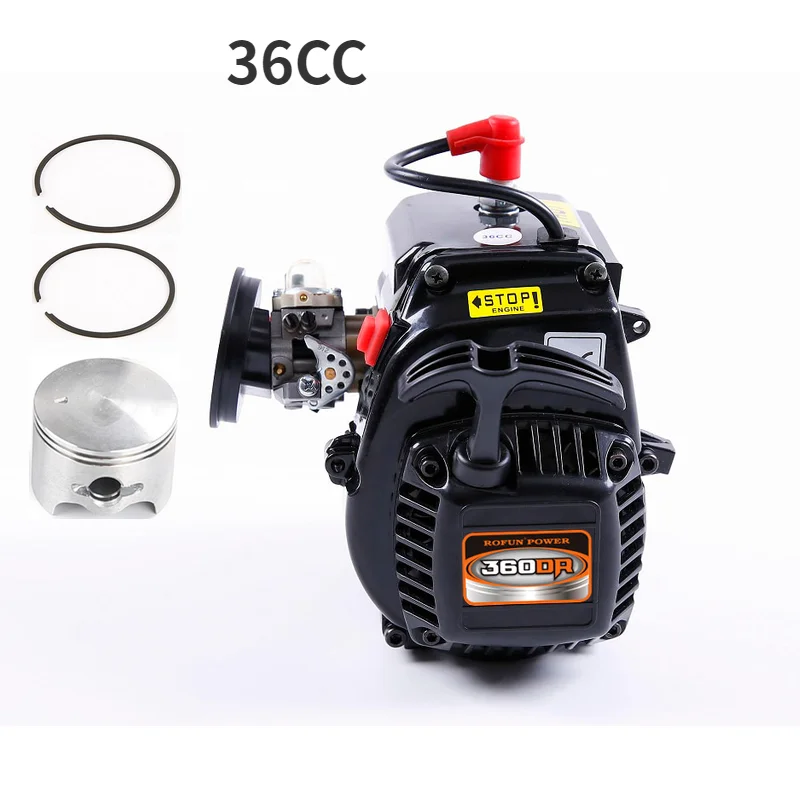 Rovan 36cc бензиновый двигатель с двойным поршневым кольцом 4 болтами для 1/5 REDCAT HPI Baja 5B