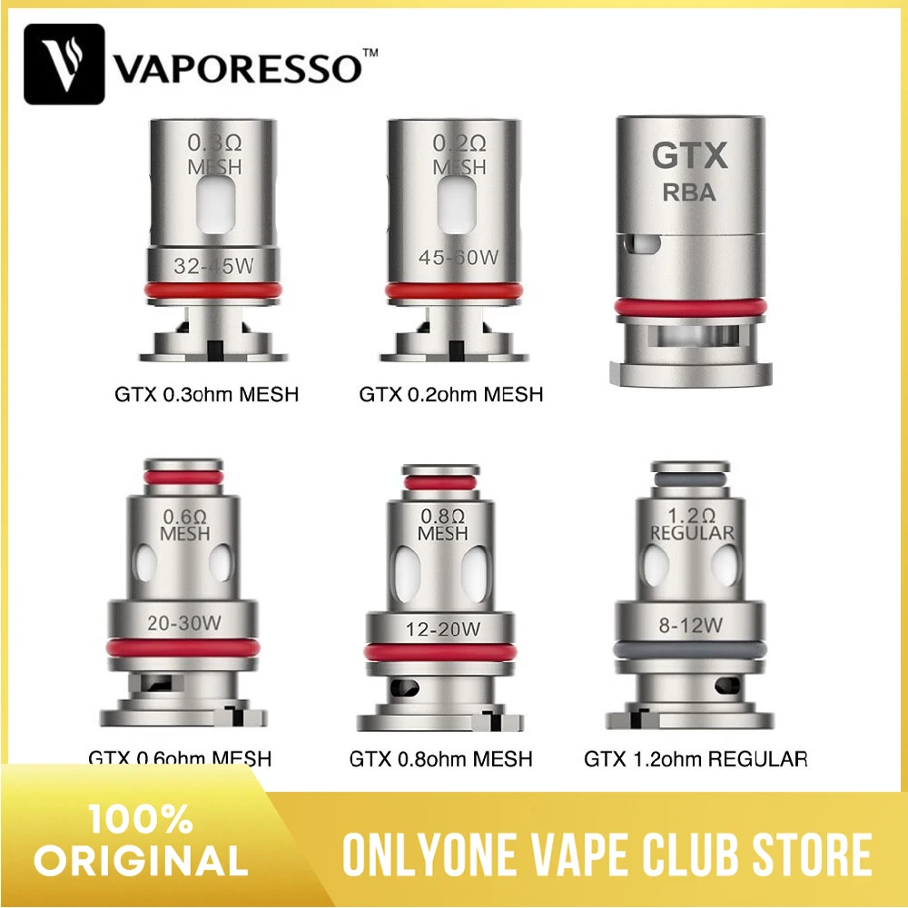 Original Vaporesso TARGET PM80 GTX Coil with GTX 0.2ohm / 0.3ohm MESH