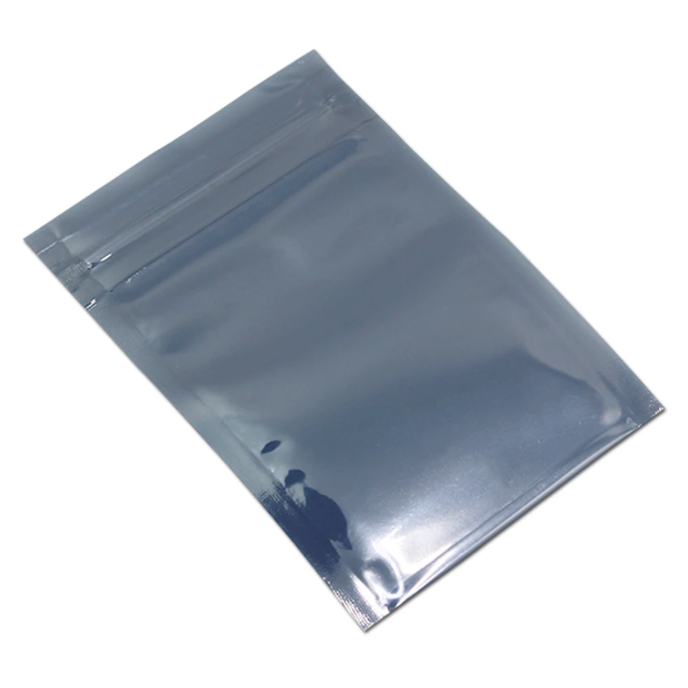 100pcs Lot Plastic Zipper font b Electronics b font Package Pouch Bag ESD Anti static Self