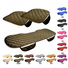 Dragonpad Универсальное автомобильное кресло из трех частей плюс бархатный уплотненный специальный автомобиль плюшевый зимний чехол для сиденья пылезащитный коврик