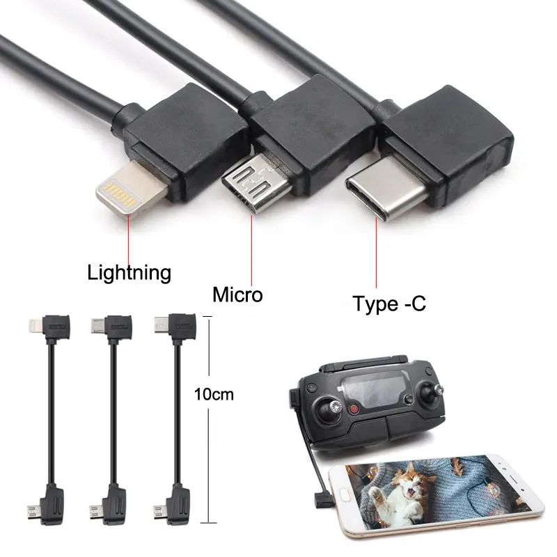 Mavic Mini Mavic Pro Micro USB Line IOS type-c OTG кабель для передачи данных 10 см 30 см телефонный стол для DJI Spark Mavic 2 Pro Zoom Mavic Air