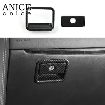 

Carbon fiber color Truck Parts Glove Boxes Cover trim Fit For Nissan Patrol Y62 Armada Infiniti QX80