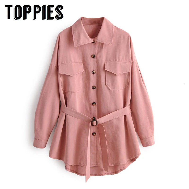 

Pink Long Shirt Loose Oversize Tops Women Long Sleeve Button Shirts 2019 Autumn Ladies Tops Streetwear
