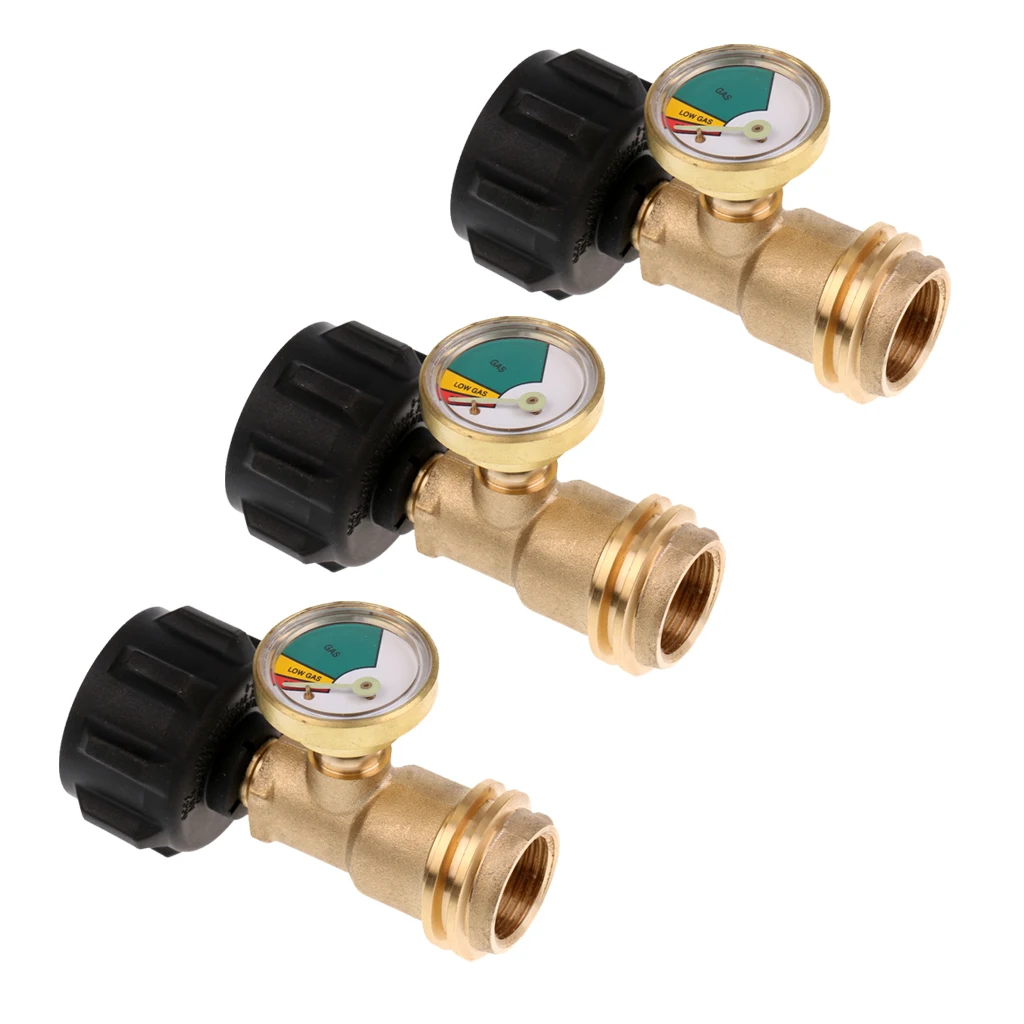 3Propane Tank Gauge Leak Detector For QCC1/Type1 Cylinder Gas Pressure Meter