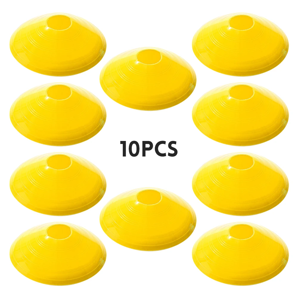 Orange 10 шт./лот, футбольные тренировочные конусы, маркерные диски, футбольные тренировочные препятствия, круглые конусы, маркерные диски, аксессуары для спорта на открытом воздухе - Цвет: Orange