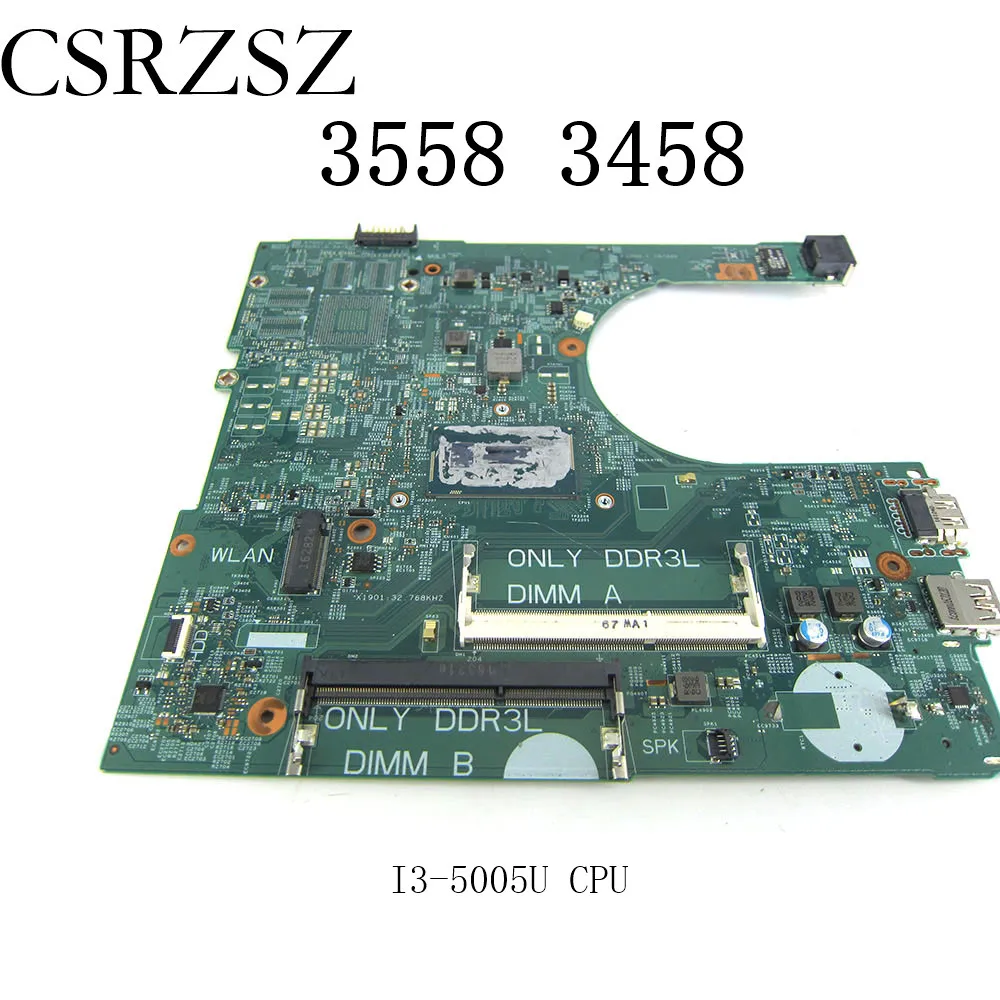 

FOR Dell Inspiron 3458 3558 Motherboard I3-5005U CPU 14216-1 1XVKN CN-0MY4NH 0MY4NH Mainboard