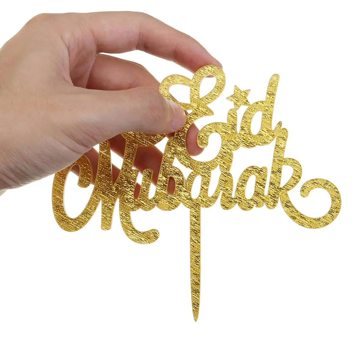1 шт. Eid Mubarak Рамадан Свадебные акриловые флажки для торта двойная палка для семьи день рождения выпечки украшения принадлежности