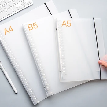 A5 Clear Binder Cover Index Core Page Note Book Journal Planner DIY Stationery