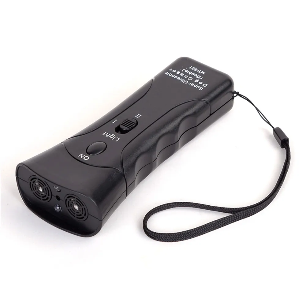 

Pet Dog Repeller Ultrasonic Double-head Laser Dog Chaser Dog Training Remote Pet Supplies Stop Aggressive Animal Attacks