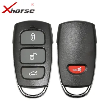 

XHORSE Universal Remote Key Fob 3+1 Button XKHY04EN for VVDI MINI Key Tool VVDI2 English Version 5pcs/lot