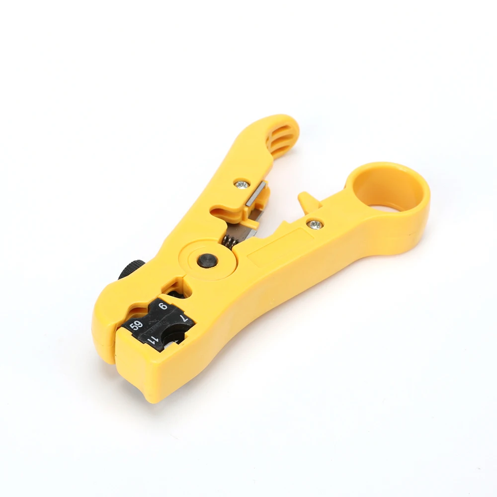 25pcs/set Coaxial Compression Tool Coax Cable Crimper Kit Wire Stripper Wire Crimpers Connectors Coaxial Crimping Tool