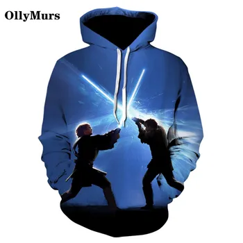 

2020 3D Fine Print Movie Character Pattern Hoodie Spring and Autumn Thin Hoodie Men's O-Neck Casual Sports Pullover s-5xl