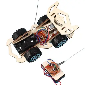 

None Children Electric Wood Vehicle Assembly Kits Educational Science Technology Kits