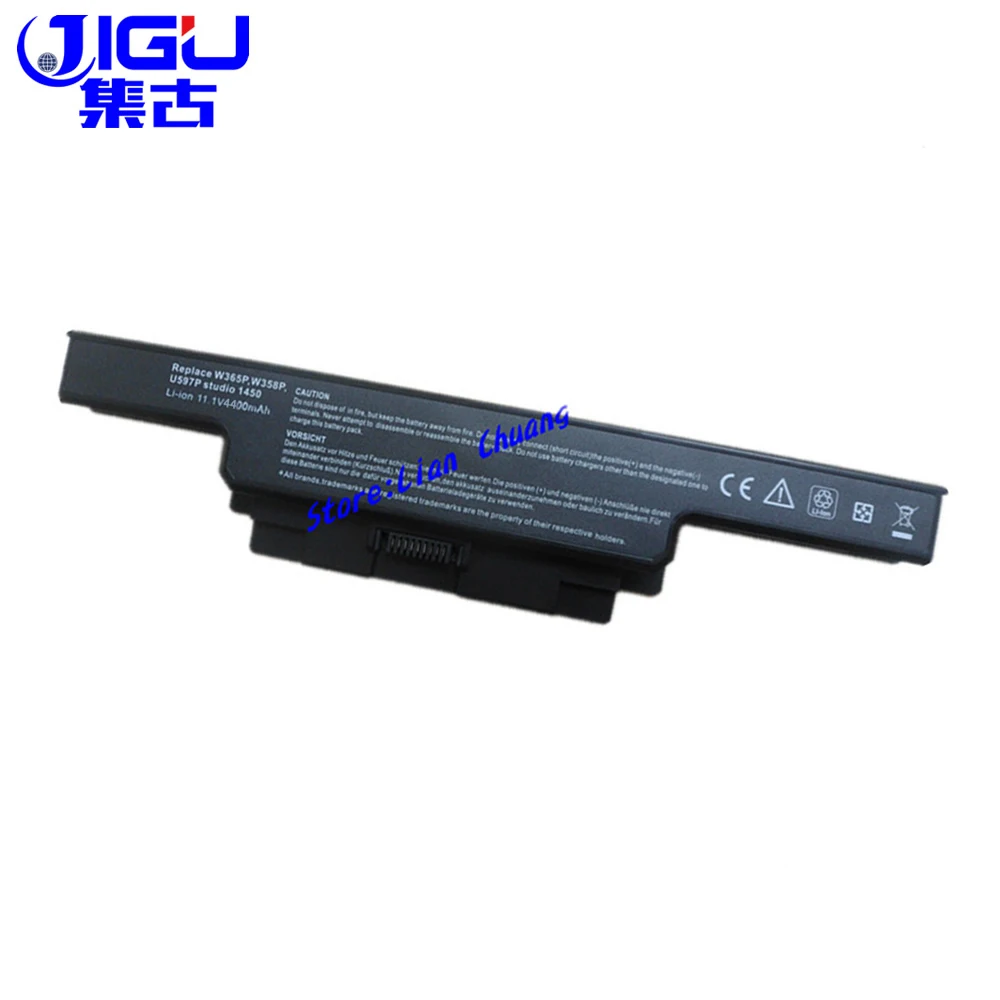 Новый 6-элементный Аккумулятор JIGU для ноутбука Dell Studio 1450 P219P 1458 W358P 1457 0U600P 0W360P 312-4000