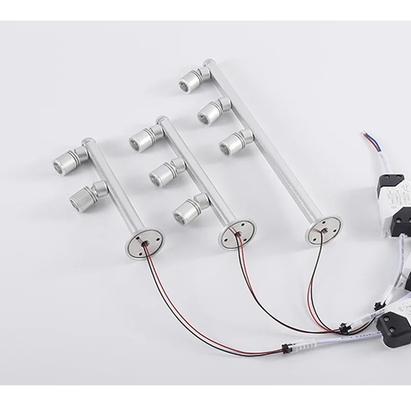 Led Showcase Light 2W 3W 5W Adjustable spotlights Exhibition Led Mini Jewelry Display Light For Diamond Store 175/200/365MM 6