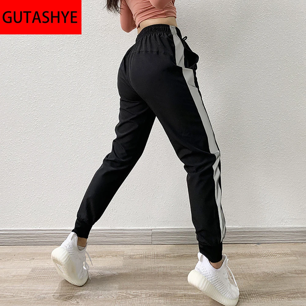 Giotto Dibondon También Advertencia GUTA-Pantalones deportivos holgados para mujer, pantalón de Yoga para  ejercicio, Fitness, correr, trotar, entrenamiento, otoño - AliExpress