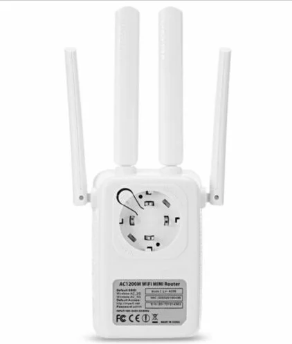 1200 Мбит/с беспроводной Wi-Fi ретранслятор усилитель-удлинитель маршрутизатор 4 антенны 2,4/5G