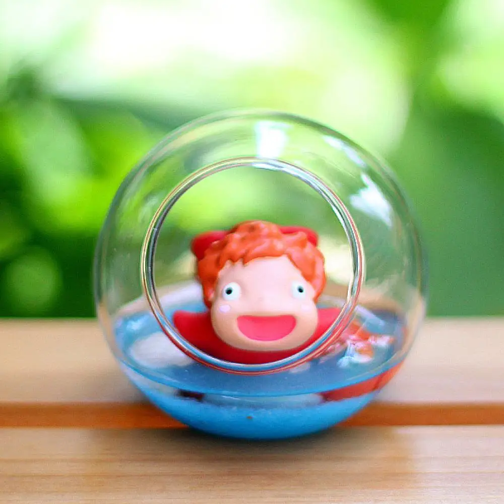 Симпатичные куклы-сюрприз Ponyo на скале фосфоресцирующий магнит холодильник