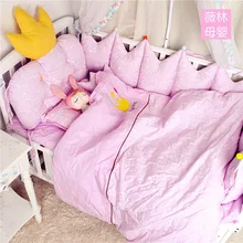 Нордический детский хлопковый комплект постельного белья с вышивкой, Комплект постельного белья для детей на четыре сезона, десять комплектов