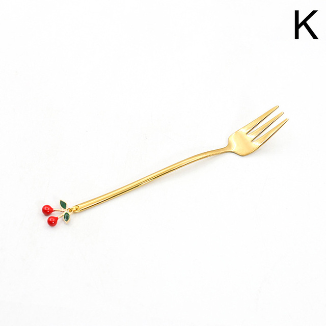 Stainless Steel Spoons Forks Mini Snack Coffee Cake Dessert Food Fruit Mixing Stirring Teaspoon Party Decor Tableware