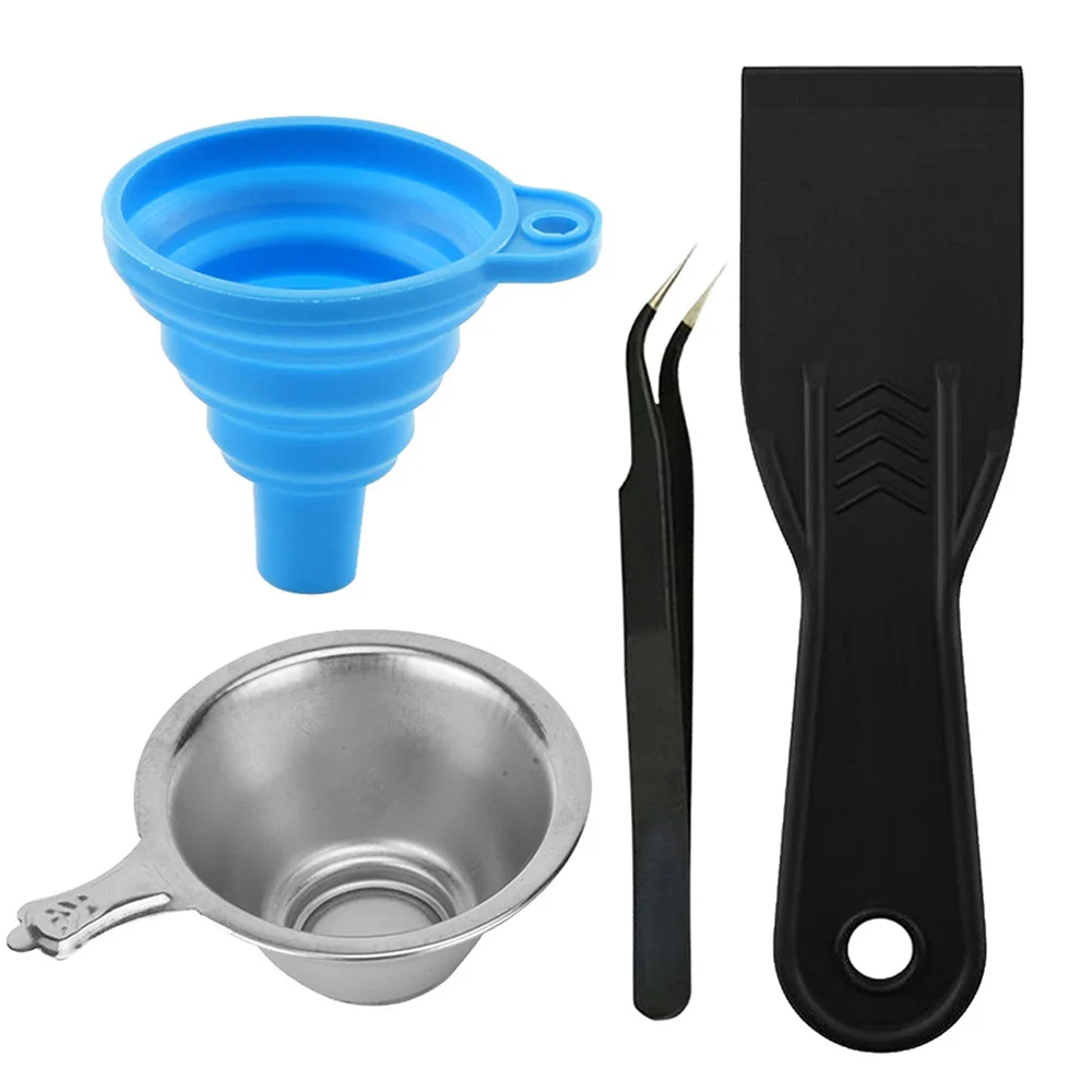 head of print 3D Printer parts Silicon Funnel+Metal UV Resin Filter Cup+tweezers+SLA Resin Special Tool Shovel for Photon DLP Parts the print head 3D Printer Parts & Accessories