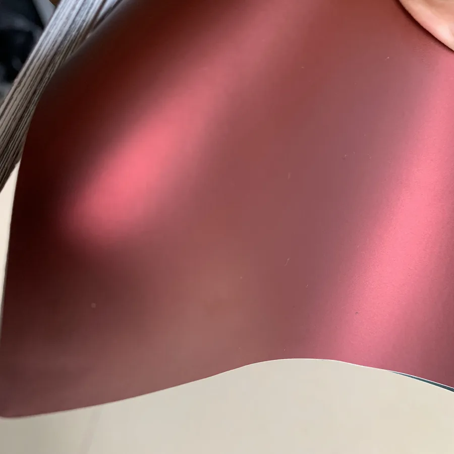 wine red ceramic satin chrome vinyl car wrap film car stickers  (5)