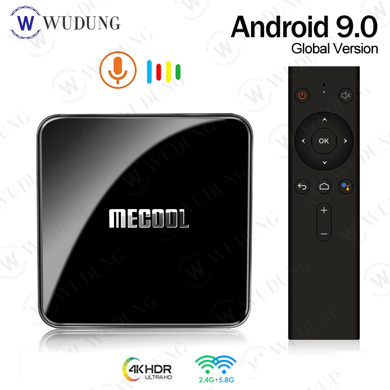 Mecool KM3 в ТВ Смарт Android 9 0 коробка 4G 128G S905X2 2 4G/5G 4K двухъядерный процессор Wi Fi и KM9 PRO Set