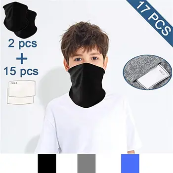 

Children's Bandanas Suit Outdoor Windproof Anti-dust Scarf Fashion Solid Color Headwear Riding Face Cover，