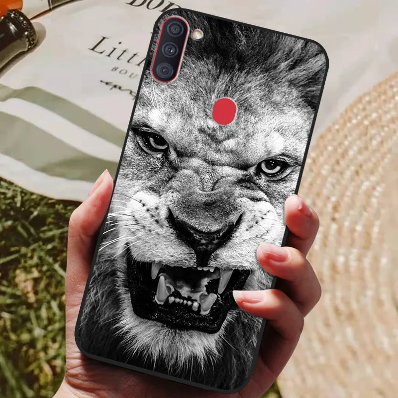 Sleek Black Silicone Back Cover with Soft Bumper