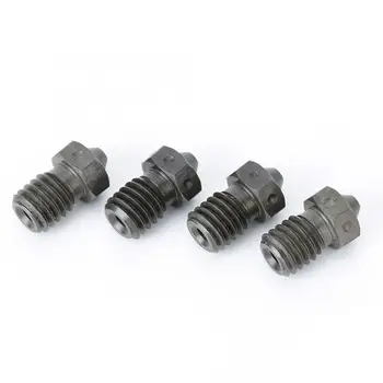 

4Pcs 3D Printer Nozzle Accessories Top V6 Tempered High Temperature Steel 1.75mm 0.8mm 3D Printer Parts