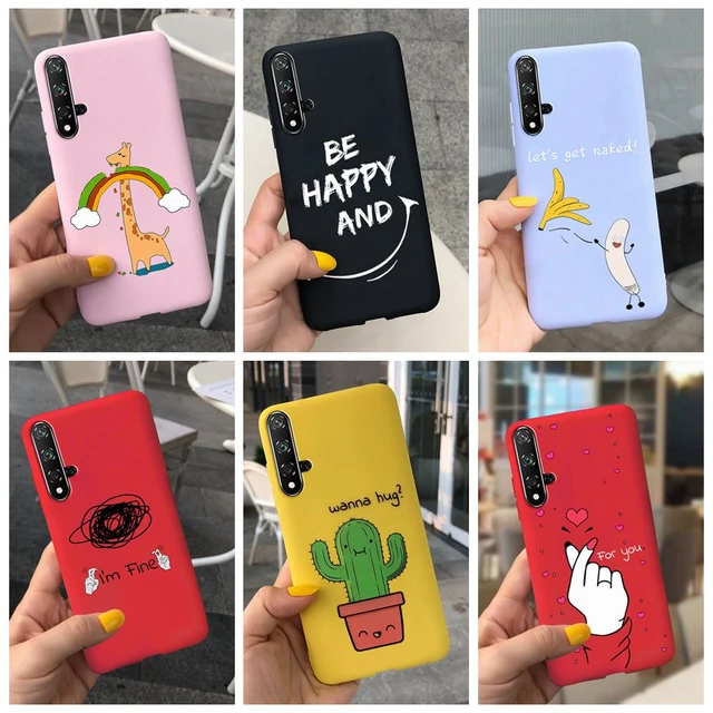 Cute Cartoon Case For Huawei Nova 5T Case YAL-L21 Soft Slim New Fashion  Cover Case For Huawei Nova5T Nova 5 T Coque Bumer 6.26