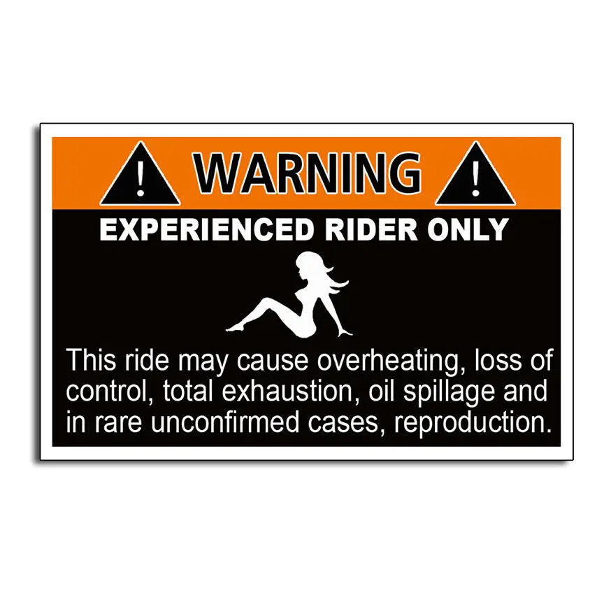 Experienced Rider Funny Warning Sticker Decal Off Road Car JDM Window Bumper 4x4 | Автомобили и мотоциклы