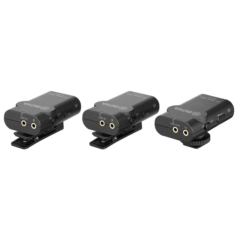 FAST SHIPPING. BRAND NEW.  763428-501 ?Boya BY-WM4 Pro K1/K2/K3/K4/K5/K6 Dual Channel 2.4G Wireless Studio Condenser Microphone Lavalier Interview Mic for DRLR Cameras