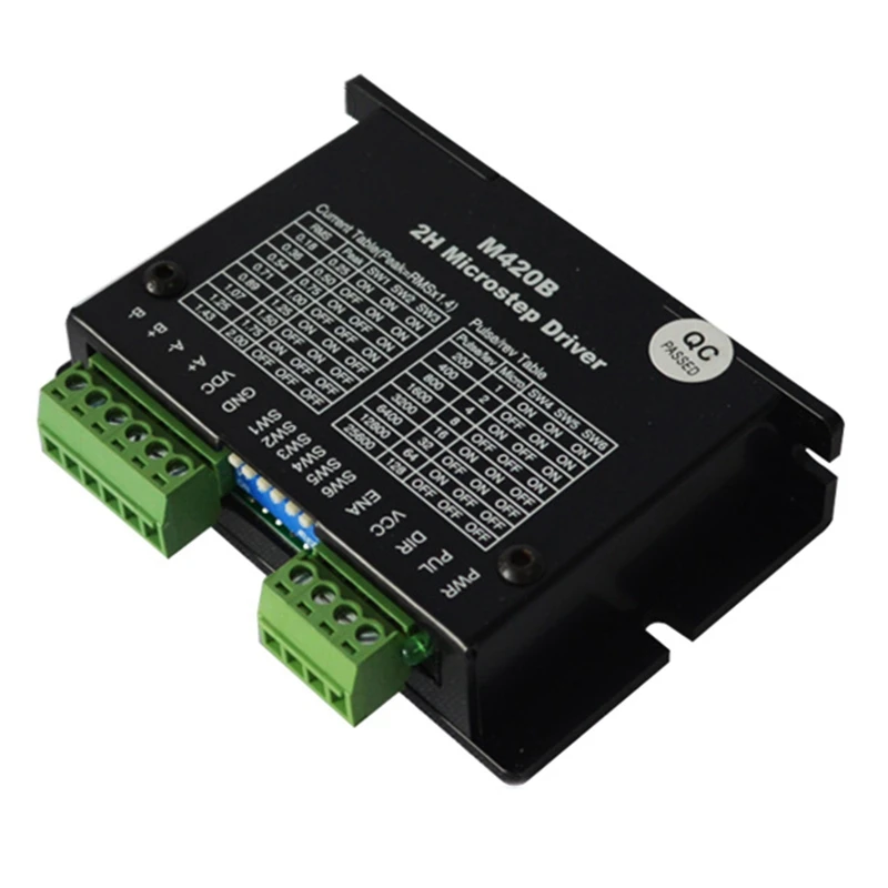 24VDC Драйвер шагового двигателя M420B для(Национальная ассоциация владельцев электротехнических, 8, 11, 14, 16, 17(Национальная ассоциация владельцев электротехнических предприятий) шаговый двигатель 0,25-2A DC18-40V