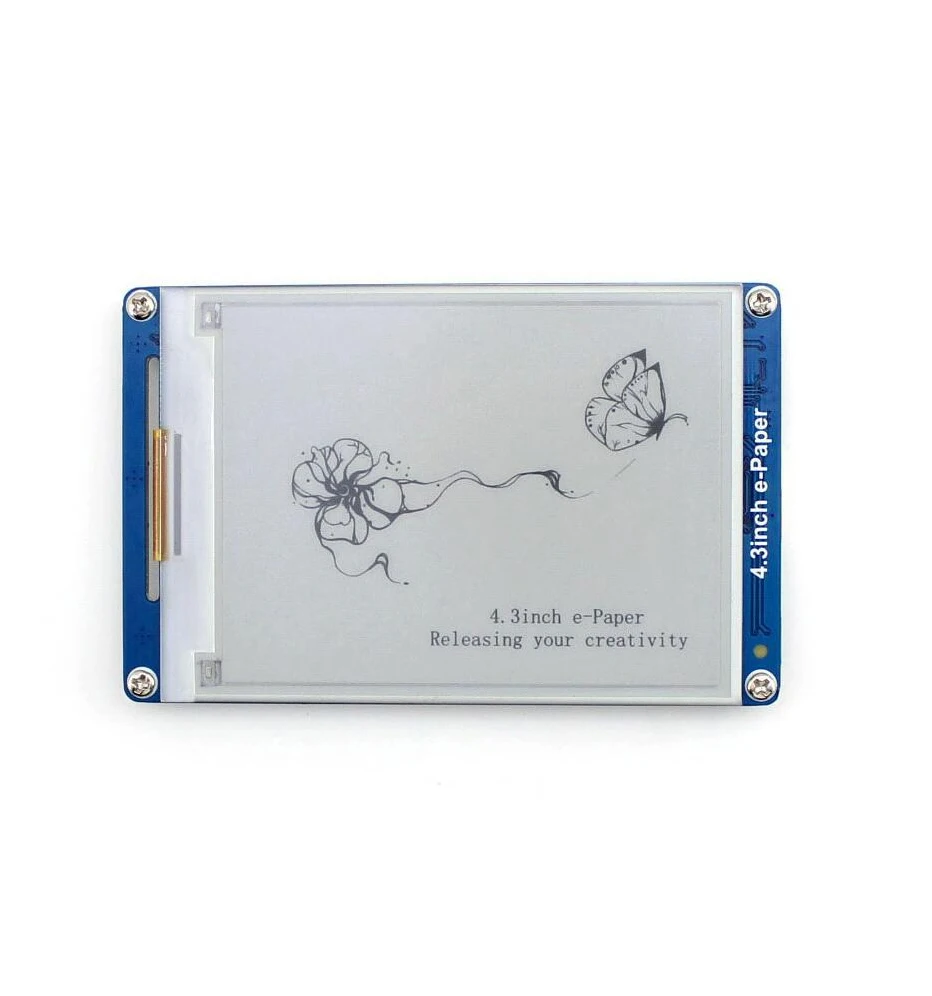 AiSpark 4,3 дюймовый e-paper UART модуль E-ink ЖК-дисплей, разрешение 800x600, 4 серый уровень дисплея Геометрическая графика, текст, изображения