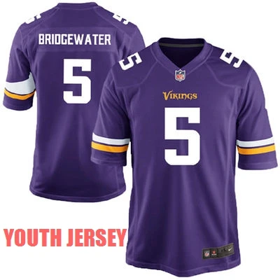 Stitiched, Minnesota s, Teddy Bridgewater Laquon tredwell Harrison Smith Anthony Barr, женщины, молодежные, Детские Джерси - Цвет: Красный