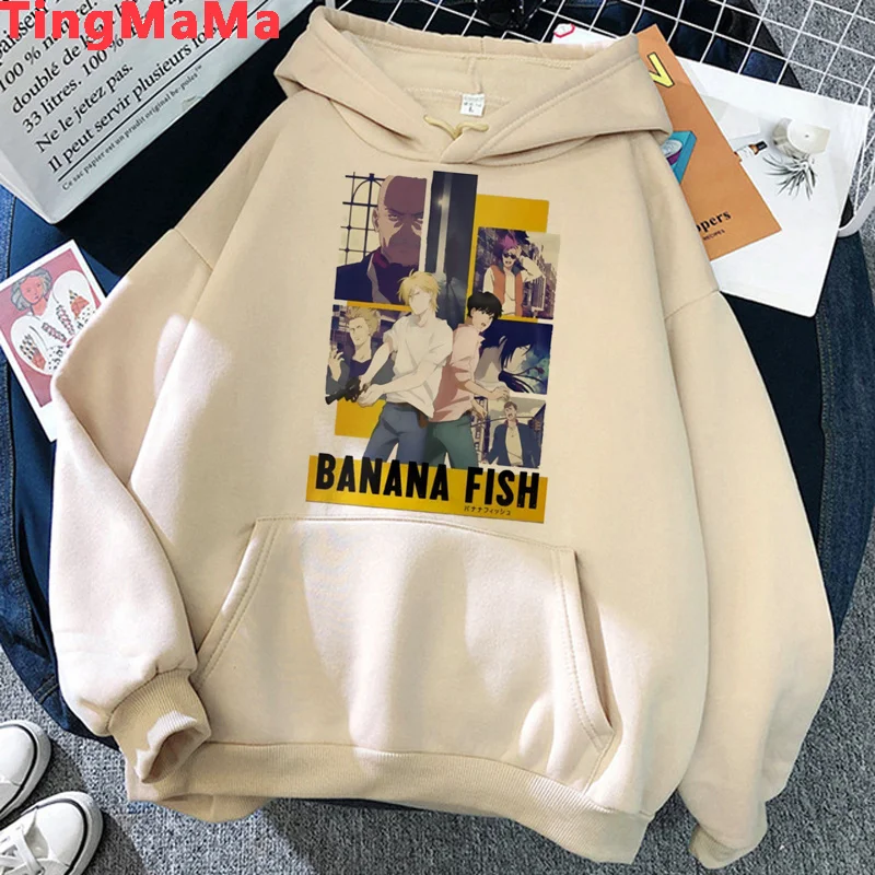 

Banana Fish hoodies male Korea Oversized printed male hoddies harajuku grunge
