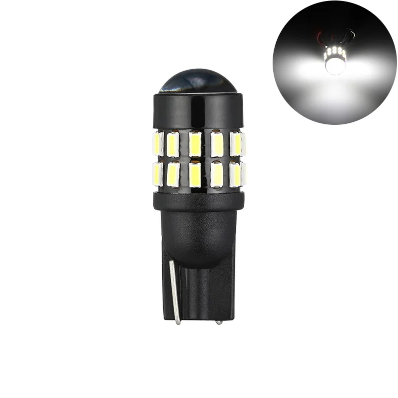 1pc12V T10 W5W светодиодный 3014 30 SMD линзы светодиодный лампы 194 168 Canbus Нет Ошибка белый светильник для салона Купол номерного знака светильник