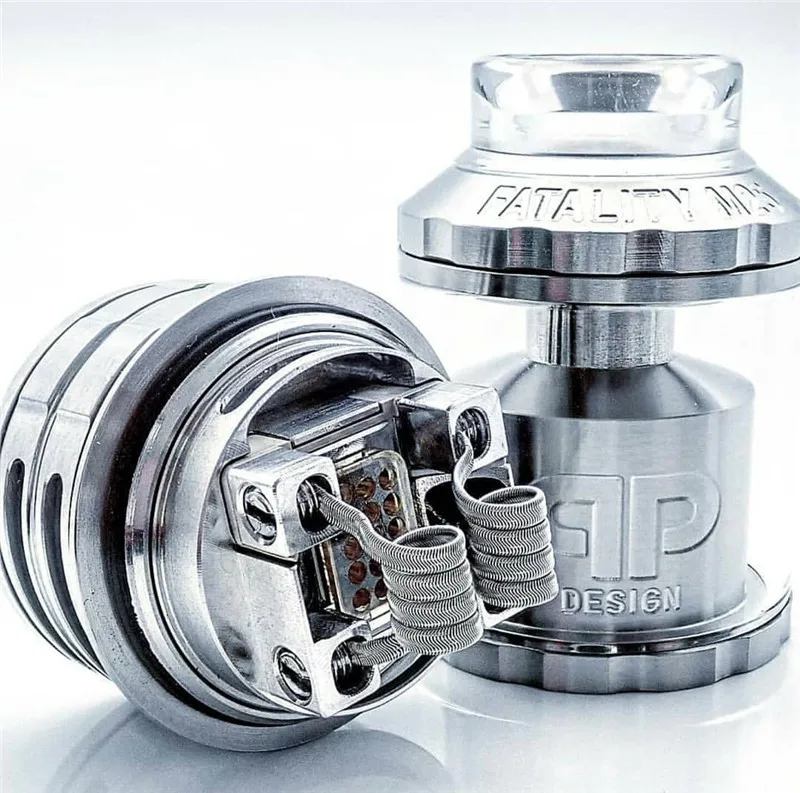 Новейший QP Designs Fatality M25 RTA бак 25 мм диаметр 5 мл емкость двойная одинарная катушка