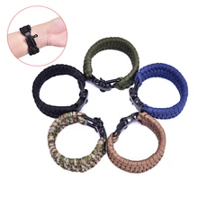 Походная веревка для зонтика браслет для мужчин и женщин Веревка со свистком Пряжка аварийный комплект браслеты мужские ювелирные изделия