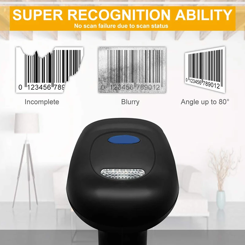 Сканер штрих-кода с USB кабелем для POS супермаркета библиотеки Экспресс-компании розничного магазина