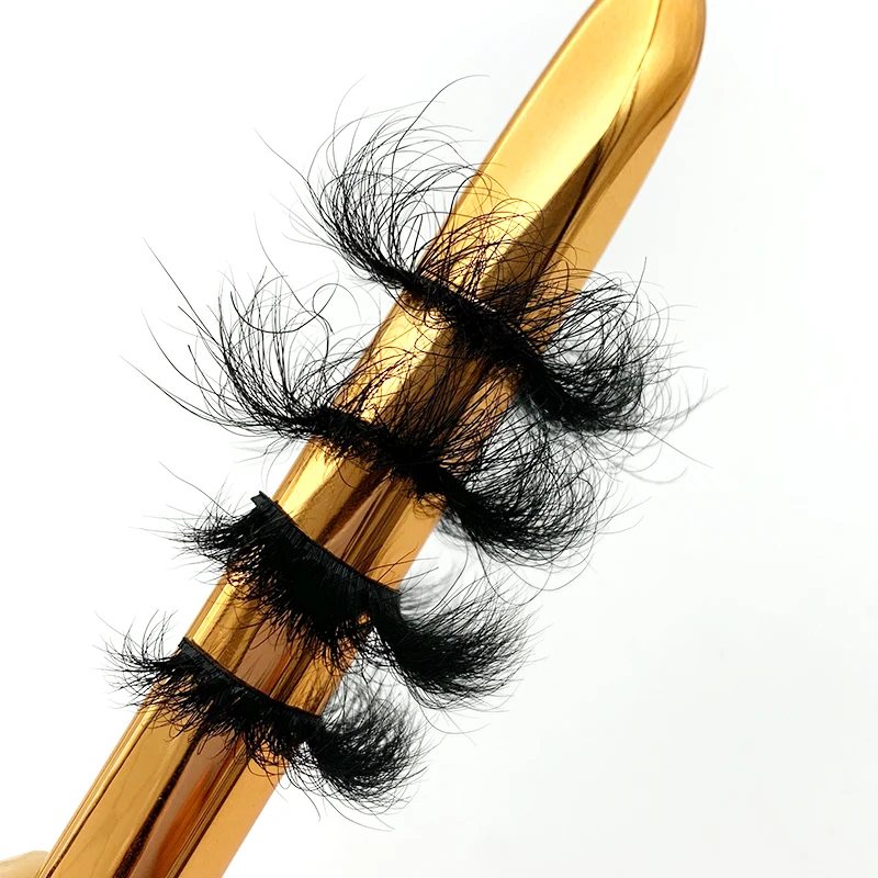 Mikiwi FL 18-22mm Fluffy Lashes 10/20/30/50/100 Pairs 100% Handmade Messy Wholesale 3d Mink Make up Lashes Dramatic Eyelashes 3