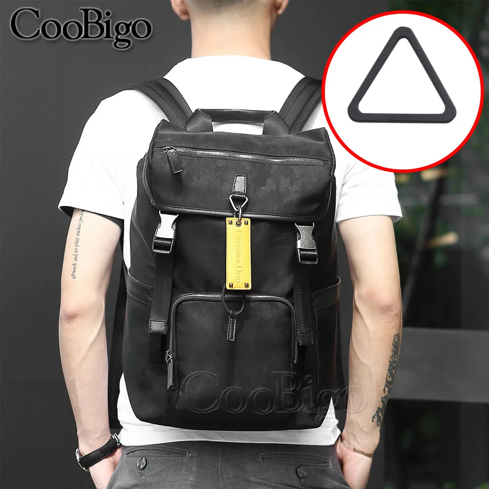 6 Anelli Rettangolari In Plastica Per Cinturini Da 32mm | Per Zaini, Borse E Progetti Fai Da Te - Nero - Foto 10