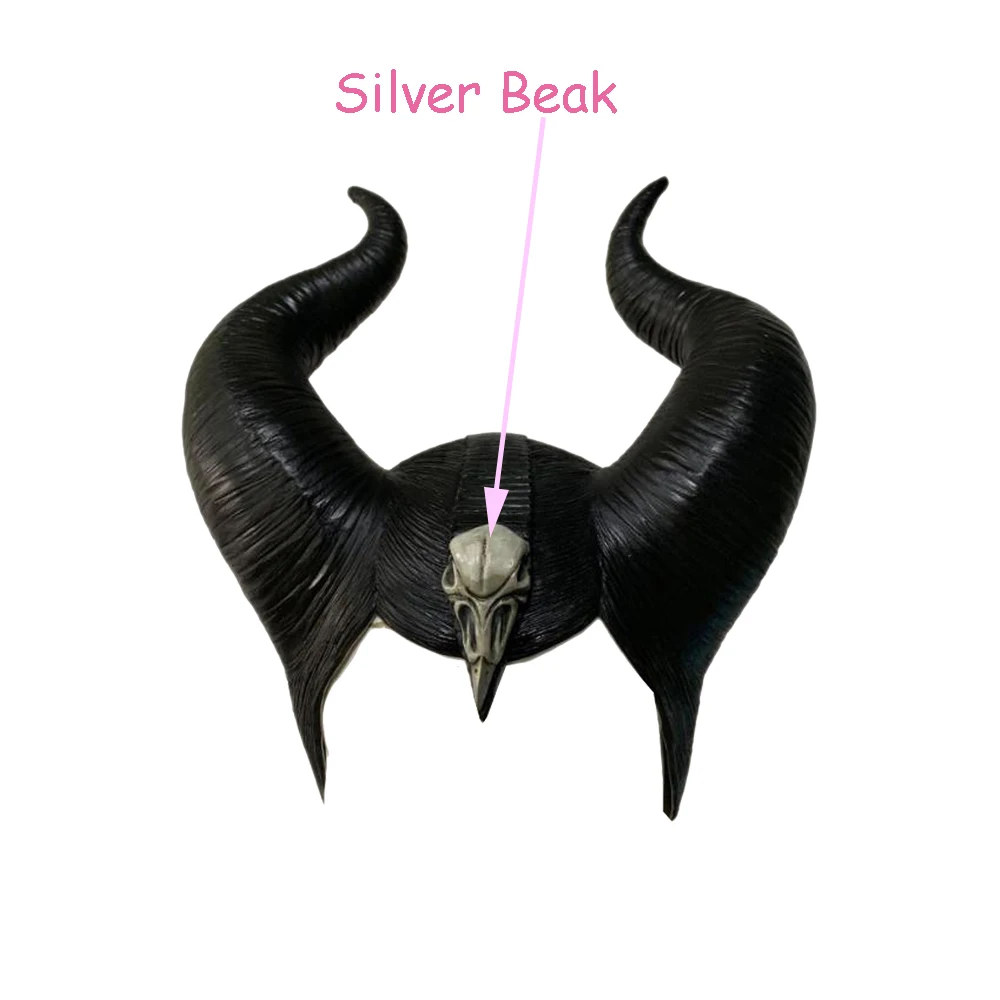 X-COSTUME, высокое качество, черный латексный головной убор Maleficent, черный головной убор для косплея, головные уборы для Хэллоуина, вечерние аксессуары для женщин